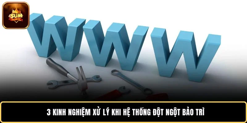 3 kinh nghiệm xử lý khi hệ thống đột ngột bảo trì